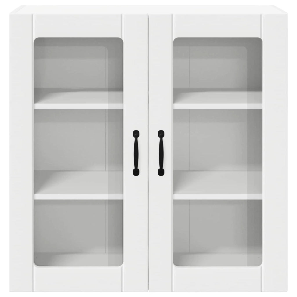 Mobile in vetro da parete LUCCA Bianco 80 x 31 x 80 cm 885065