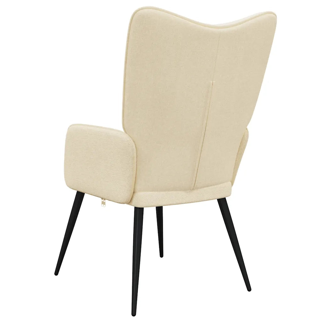 Poltrona | Sedia Relax Crema in Tessuto