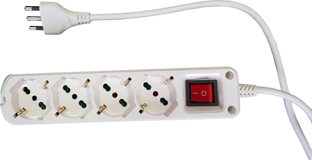 MULTIPRESA CON INTERRUTTORE IDEAL STAR 4 posti - IDEAL STAR