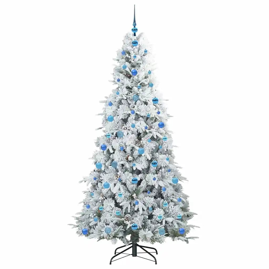 Albero di Natale Artificiale con Rami Pieghevoli Bianco 210 cm 3397504