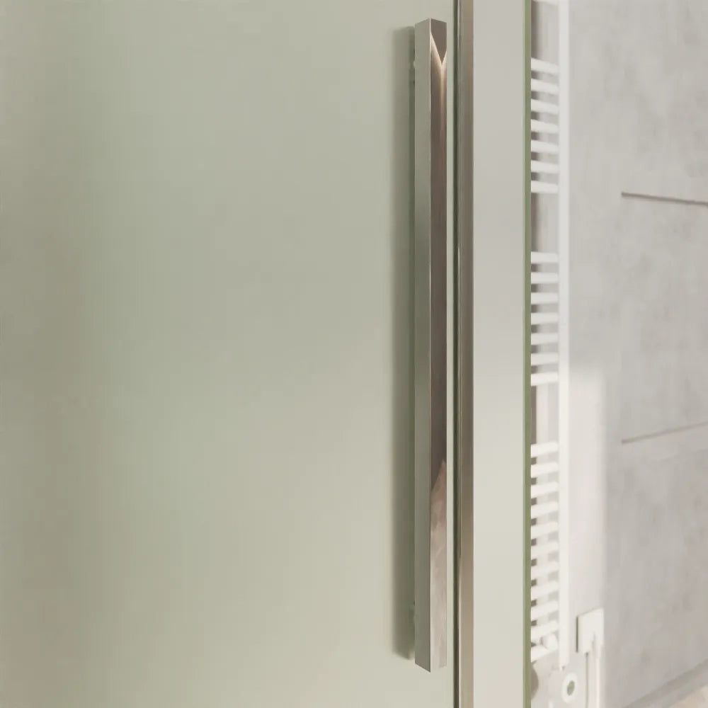 Box doccia 120x90cm scorrevole profili cromati vetro 8mm opaco anticalcare h200 | Gili