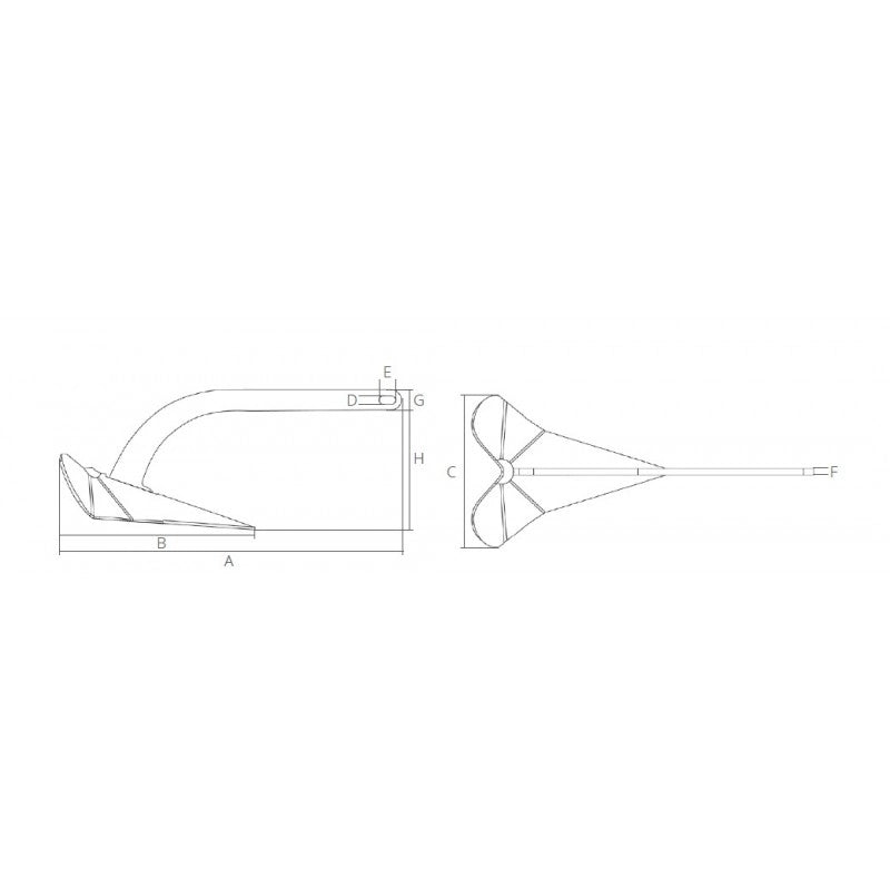 ANCORA PLOUGH INOX KG.10