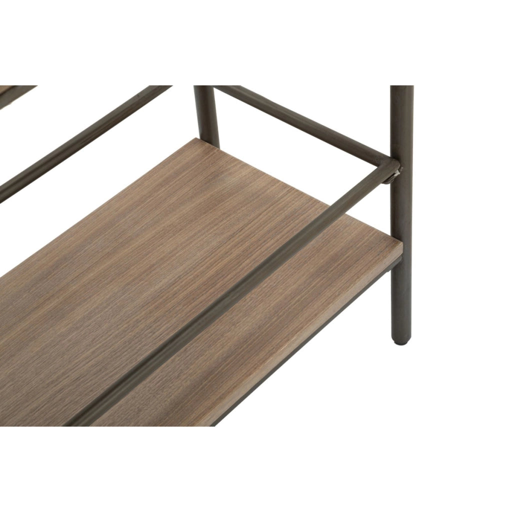 Tavolo Consolle VKH610, Marrone, Legno, 100x42x110 cm