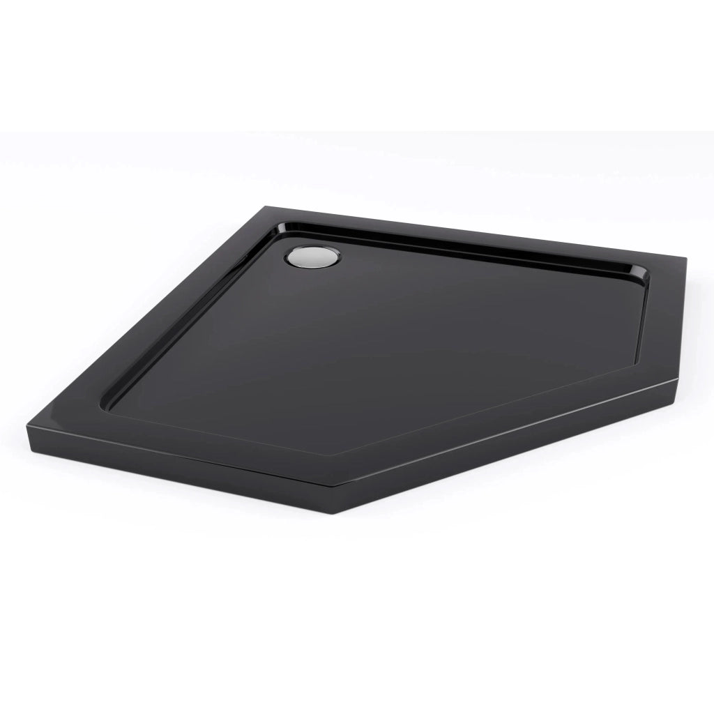 Piatto Doccia Acrilico Rea Diamond Black 90x90