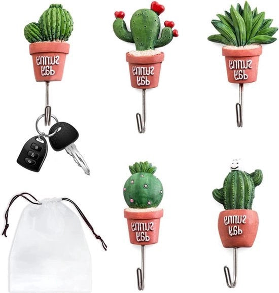 Hanger per piatto in acciaio inossidabile - Contenitore di stoccaggio incluso - 5 pezzi - Ganci riciclabili adesivi - Per cucina, bagno, camera da letto.