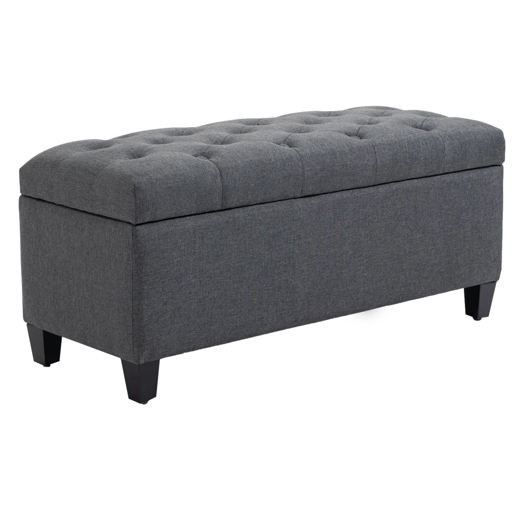 Divanetto con cassetti ¨C Minimal ¨C Grigio scuro 100x40x44 cm
