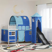 Struttura del letto loft per bambini Bianco e Blu 80 x 200 cm 42020900