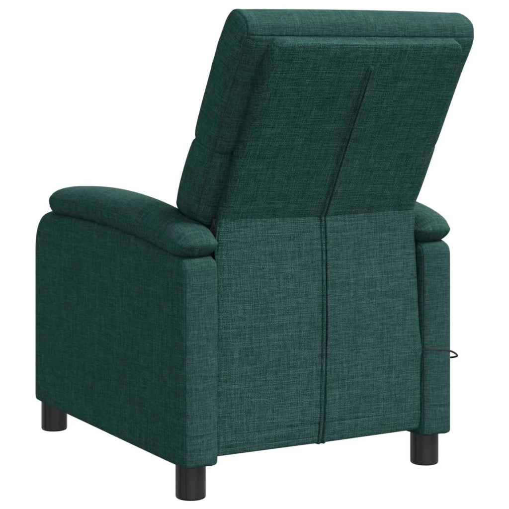 Poltrona Massaggiante Verde Scuro Tessuto 42035014