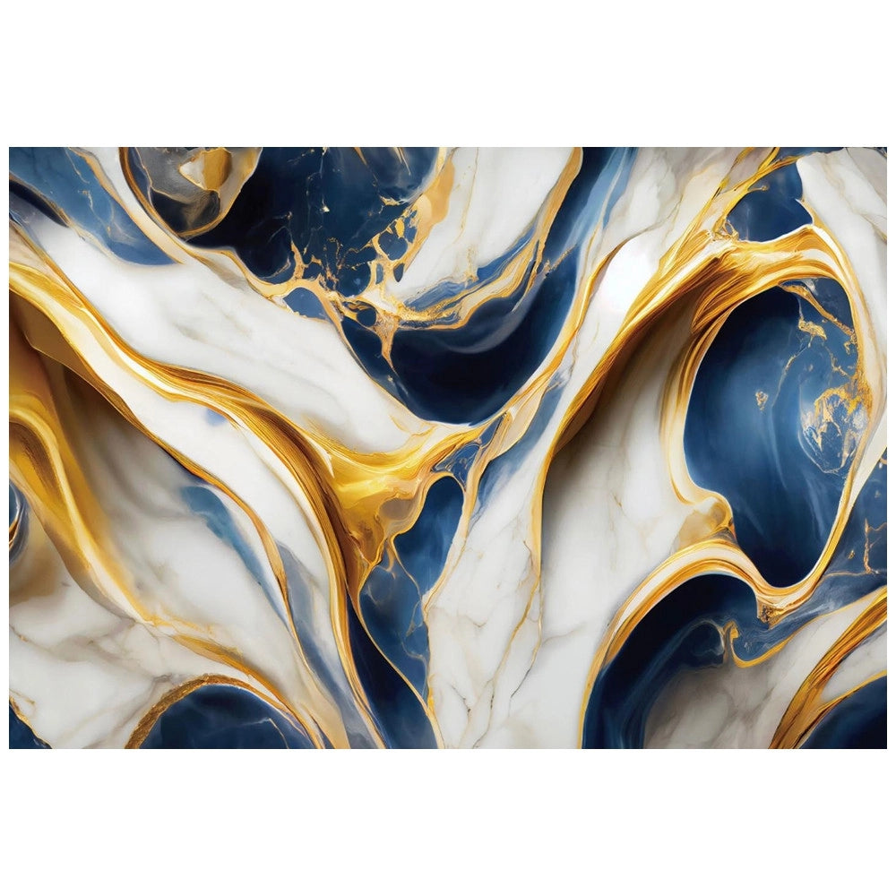 Trade Shop - Pannello Adesivo Effetto Marmo Astratto Fluido 120x300cm Pareti Paraschizzi Stanza -