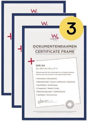 Fotolijst in plastica A4 - multifunzionale e affidabile - 3 pezzi - blu