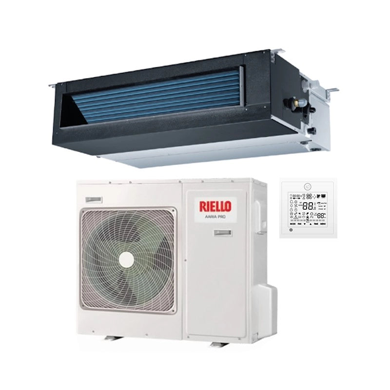 Condizionatore Canalizzato Riello 42000 Btu Aaria Pro AMD 125 PC R-32 con Comando a Filo di serie