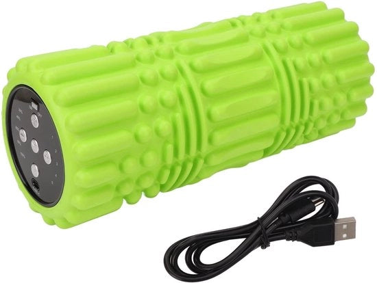 Massaggio elettrico per punti di tensione - 5 velocità - Rullo di schiuma - Massaggiatore per yoga - Ideale per il recupero muscolare - Codice prodotto: C...