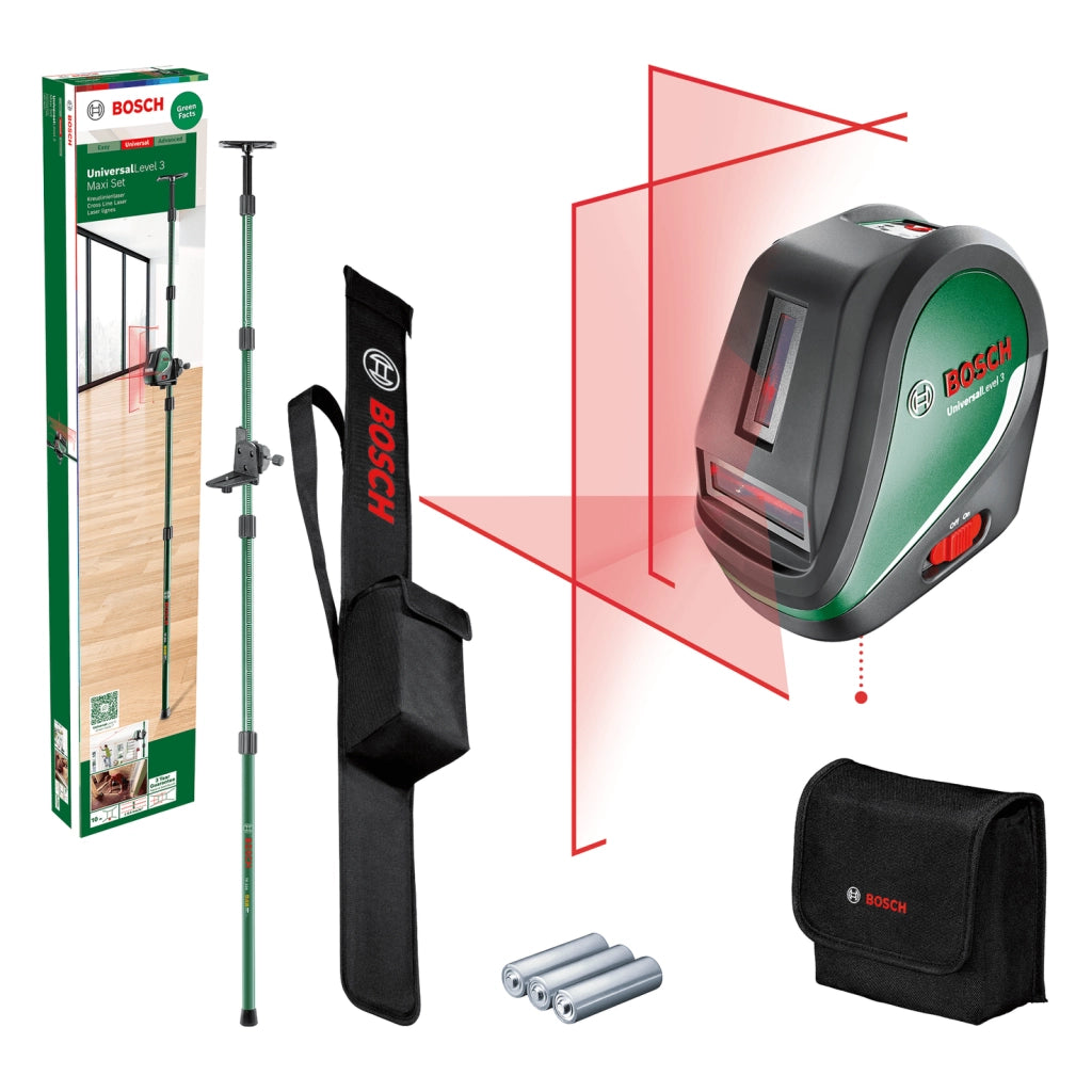 Bosch UniversalLevel 3 Maxi Set Kreuzlinien-Laser