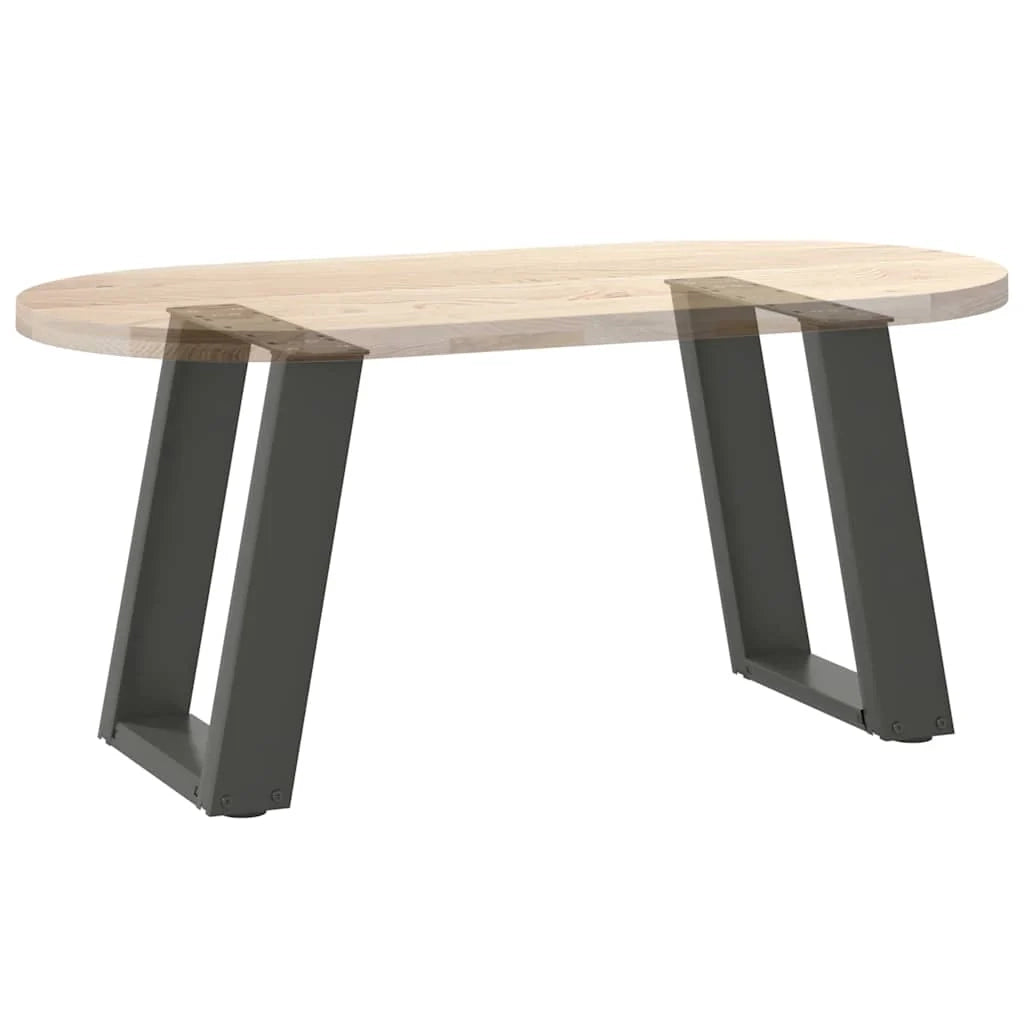 Set di 2 gambe per tavolino da caffè angolate dal design moderno 38 x 43 cm in acciaio antracite 02_0057046