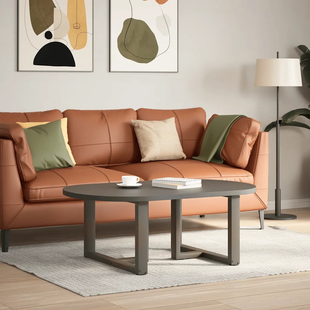 Gambe per Tavolino da Caff¨¨ a Forma di T 2 pz-Set di 2 Gamba per Tavolo Nere 60x25x(42-43) cm Acciaio 759491