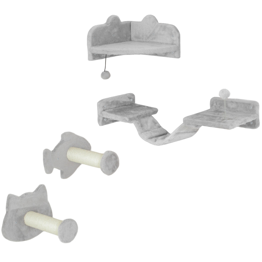Gioco per Gatti con Scala e Piattaforma ¨C Zephmum ¨C Grigio