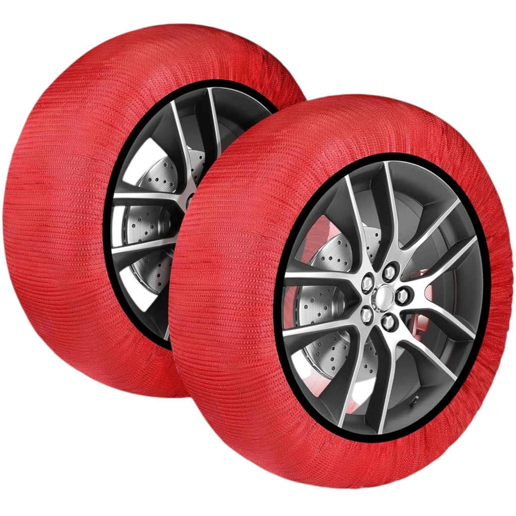 Calze da Neve Omologate Italia EN 16662-1 Kit con 2 Calze tessili per pneumatici XL