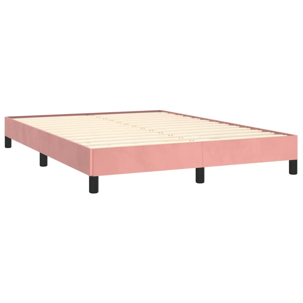 Giroletto-Struttura Letto Rosa 140x190 cm in Velluto 920715