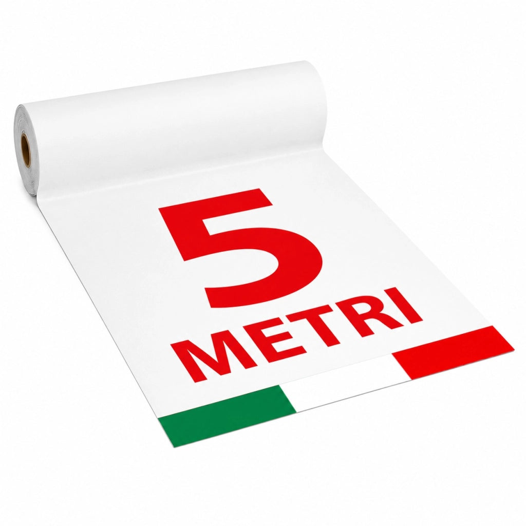 1mt x 5mt Passatoia Bianca Tappeto Bianco Feltro Bianco per eventi - Prodotto italiano