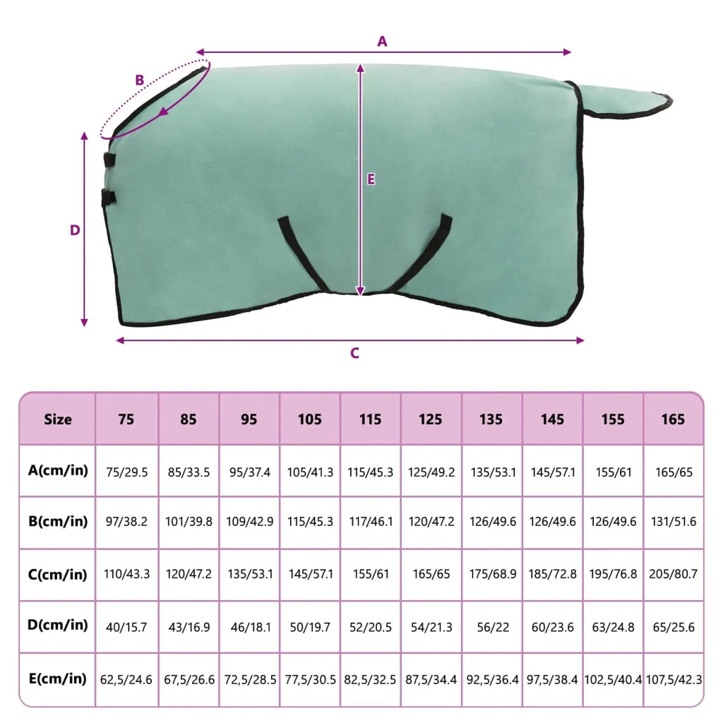 Coperta per Cavalli Verde speciale 85 cm Poliestere 42013238