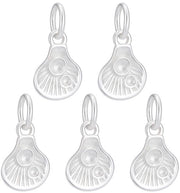 5 pezzi di attrezzi per appesi per gioielli in argento sterling per la creazione di accessori