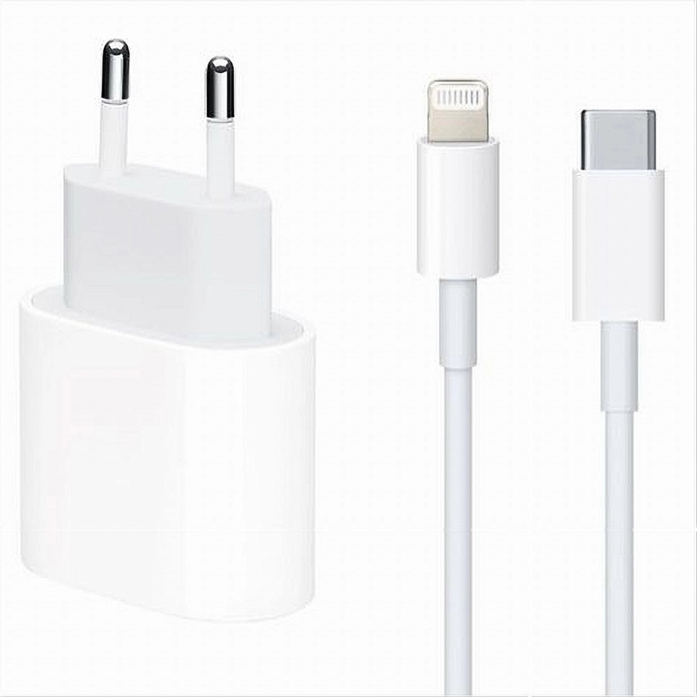 Trade Shop - Kit Caricabatteria Caricatore Cavo Lightning 20 Watt 3000ma Smartphone Ca-s047 -
