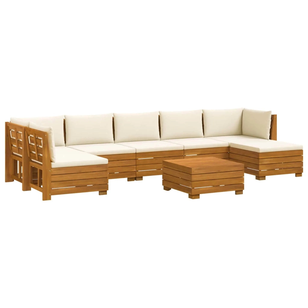 Set di divani da esterno con cuscino 8 Pezzo Marrone 3403098