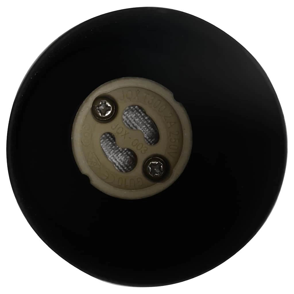 Faretto da soffitto cilindrico moderno orientabile 26 x 5,5 x 16,5 cm in metallo nero 02_0058302
