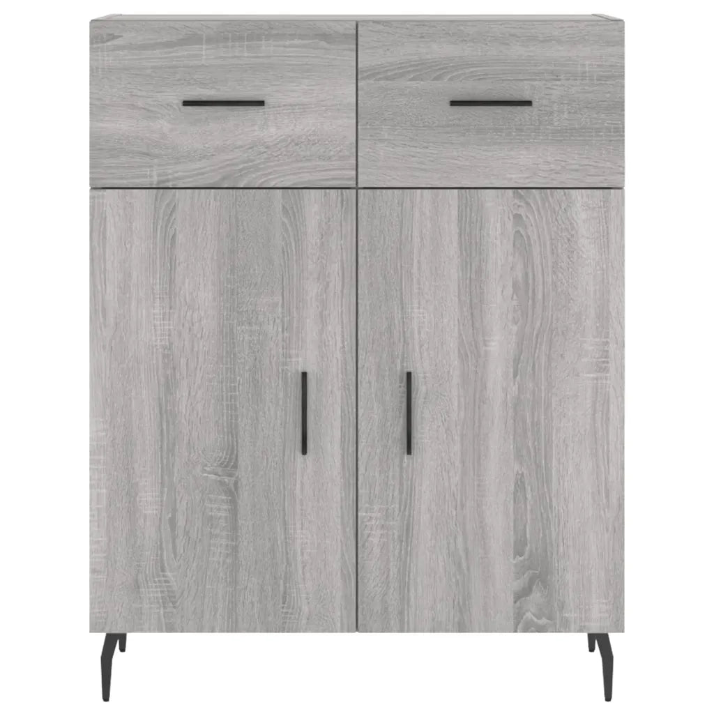 Credenza Grigio Sonoma 69,5x34x180 cm in Legno Multistrato 3198551