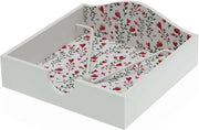 Servethouder in legno - 18 x 7 x 18 cm