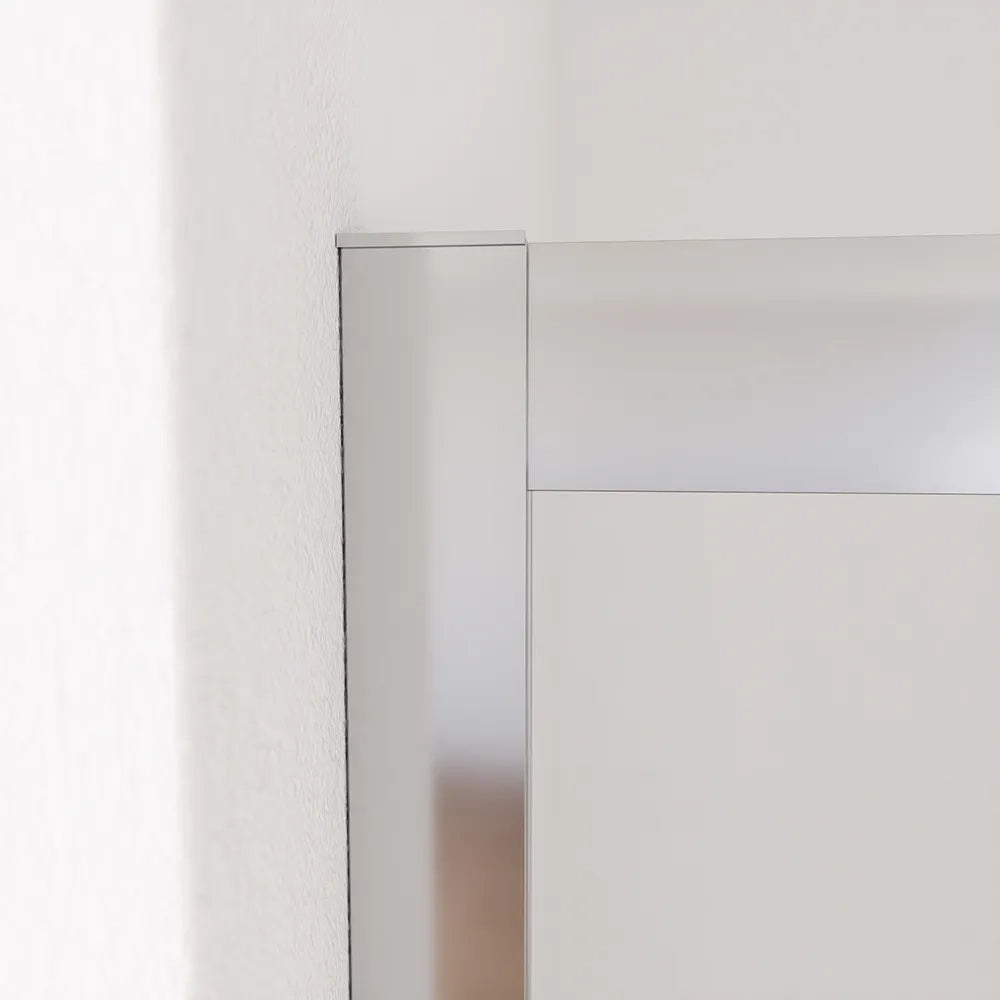 Box doccia angolare 70x130 cm profili cromati vetro 6mm trasparente apertura 2 ante scorrevoli | Favignana