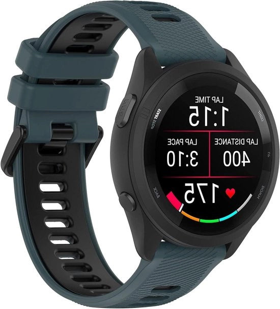 Armband in silicone per orologi sportivi 18 mm con 2 interruttori.