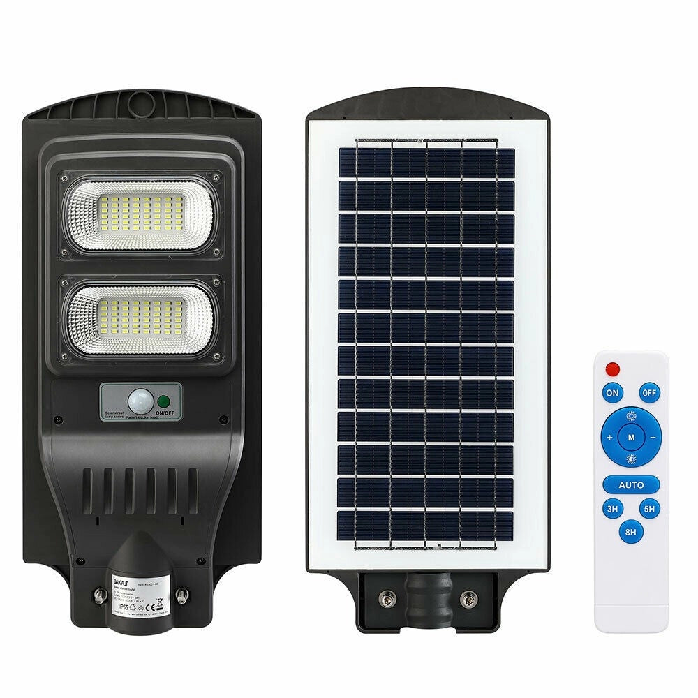 Trade Shop - Lampione Stradale Faro Led 60w Solare Luce Esterno Sensore Movimento Telecomando -