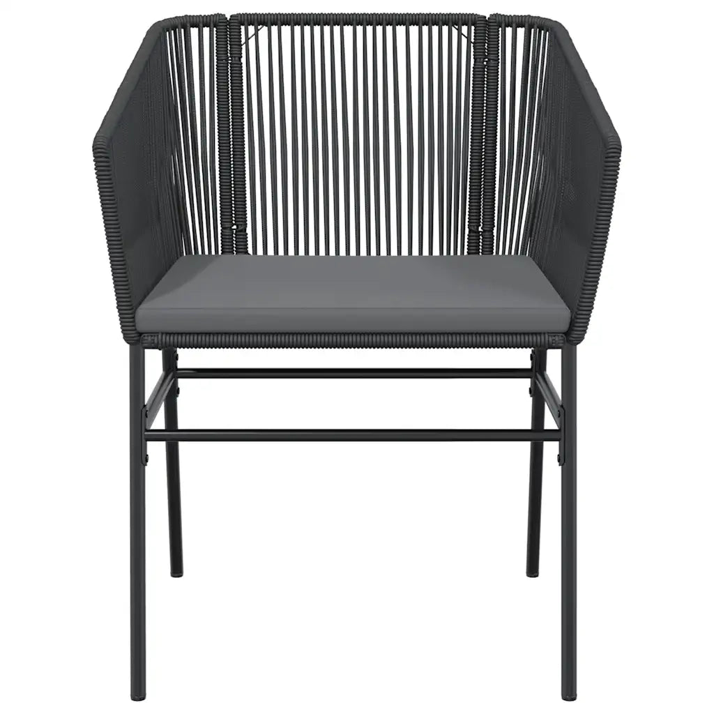 Set da Pranzo da Giardino con Cuscini 5 pz Polyrattan Vetro 3334614