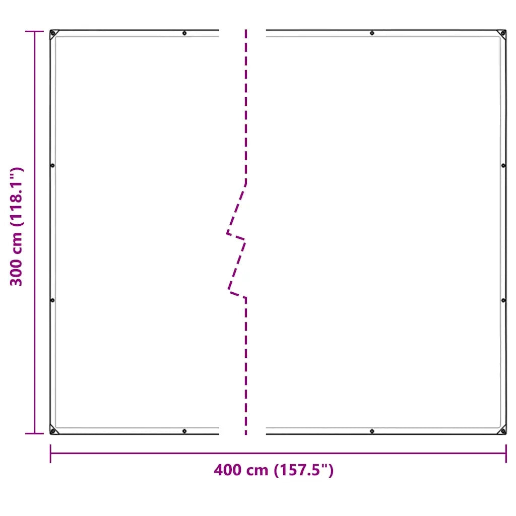Telone trasparente con occhielli 3x4 m PVC