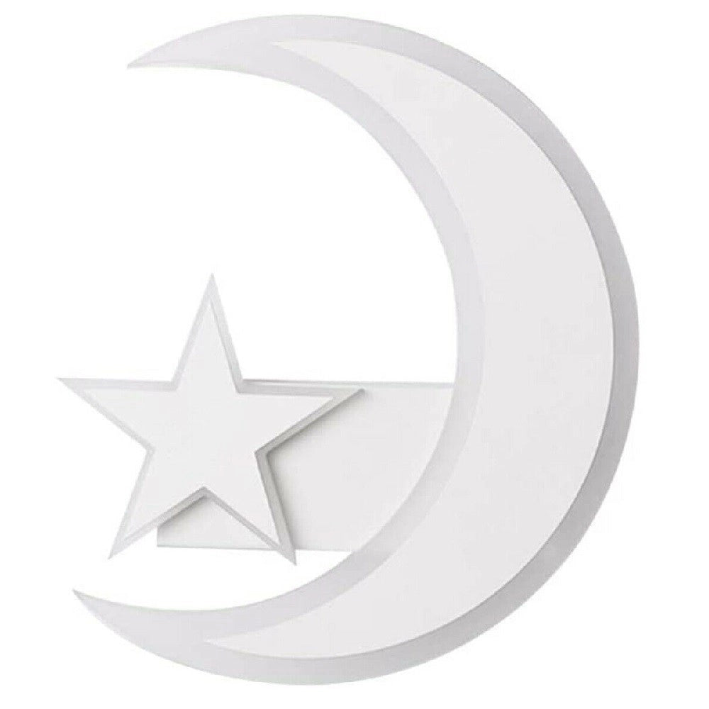 Trade Shop - Lampada Da Parete Led Luna E Stella Applique 11w Luce Fredda Lume Cameretta E47 -