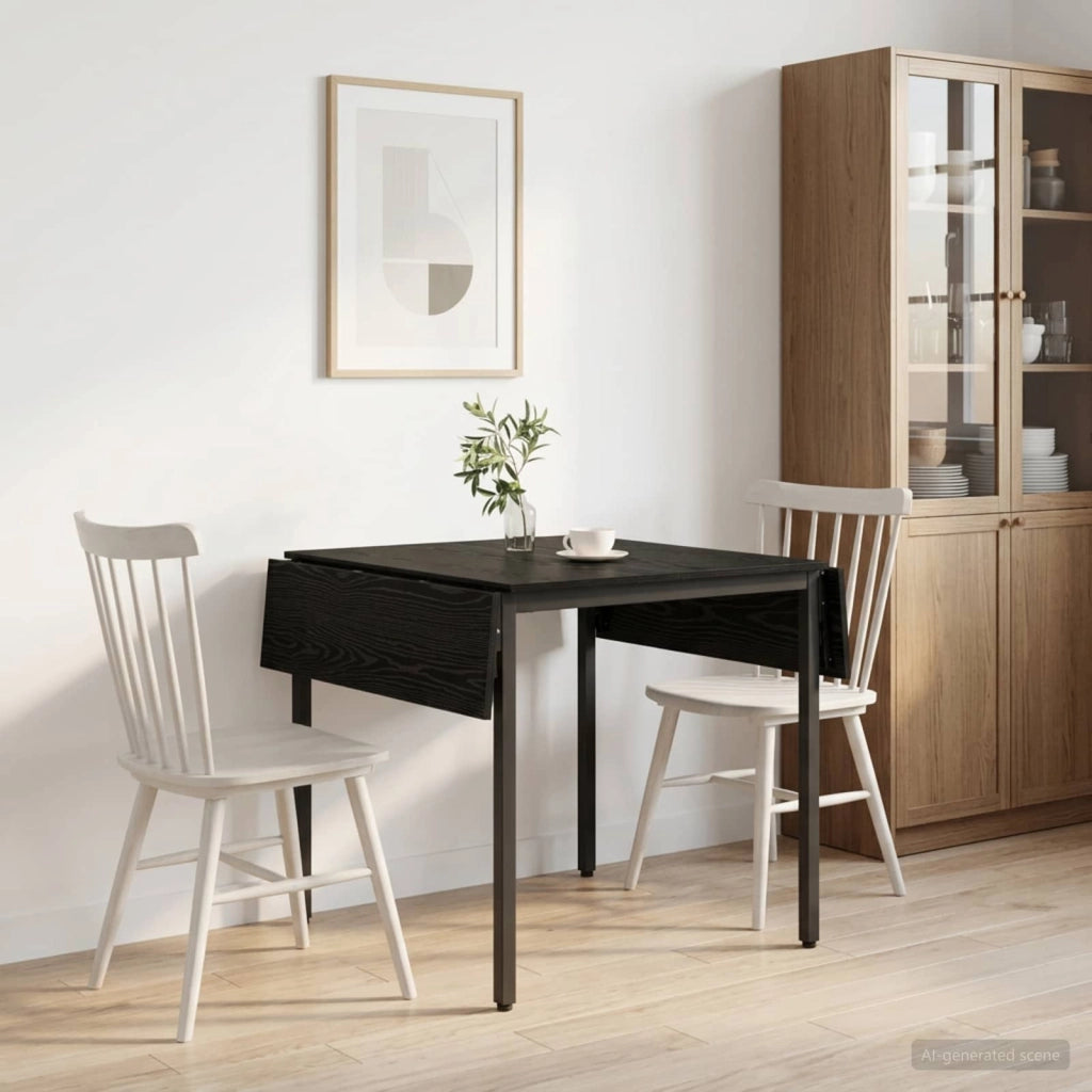 Tavolo da Pranzo Estensibile 120 x 81,5 x 75 cm Rovere Nero 8006115