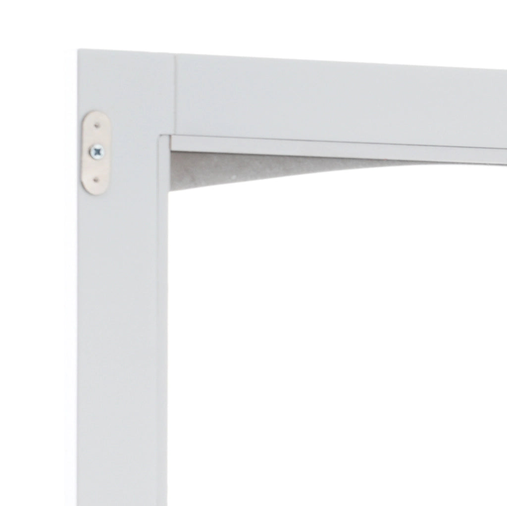 Mobile bagno alto 45x36x160 cm in MDF bianco con anta in vetro e 2 cassetti HAVRYA