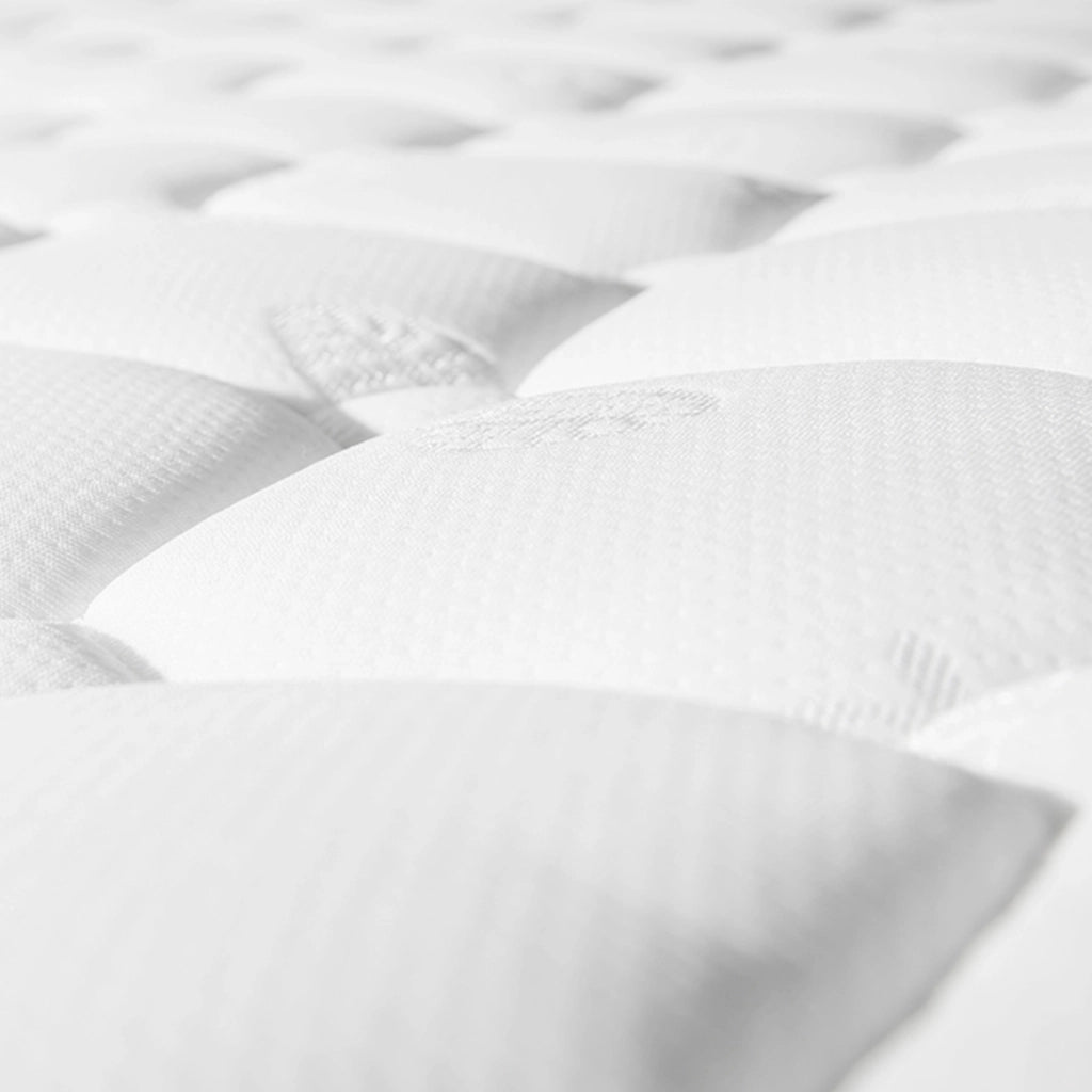 Letto contenitore 160 × 200 cm con materasso LED e rete a doghe rivestito in PU bianco con sollevamento idraulico