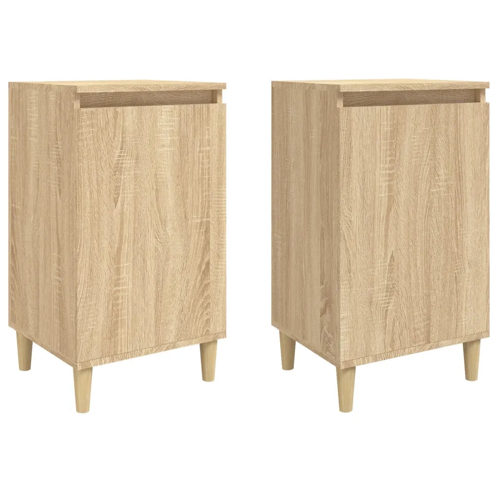Comodini 2 pz Rovere Sonoma 40x35x70 cm in Legno Multistrato 819635