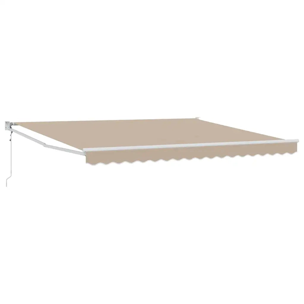 Tenda Retrattile Beige 400 × 300 cm Poliestere e Alluminio 3330616