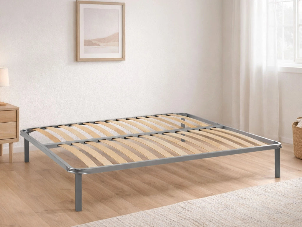 Rete letto matrimoniale Alga, Rete ortopedica in multistrato di betulla a 14 doghe, 100% Made in Italy, cm 140x200h 34