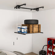 Scaffale da soffitto per garage ¨C Minimal ¨C Acciaio 120x120cm capacit¨¤ 113kg per altezze 3-3.6m
