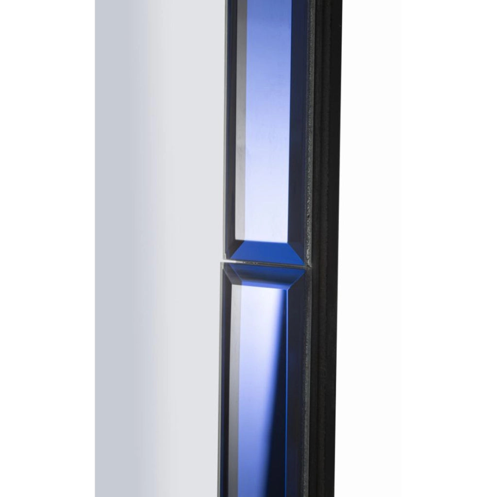 Specchio con Cornice Classico 3, Blu, MDF, 100x62x1 cm