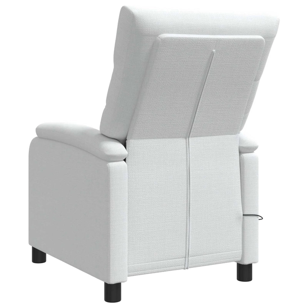 Poltrona Massaggiante Bianco Tessuto 42034918