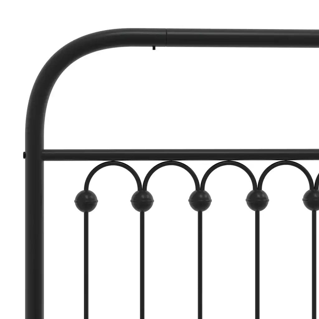 Testiera di Ricambio in Metallo Nero 75 cm 376626