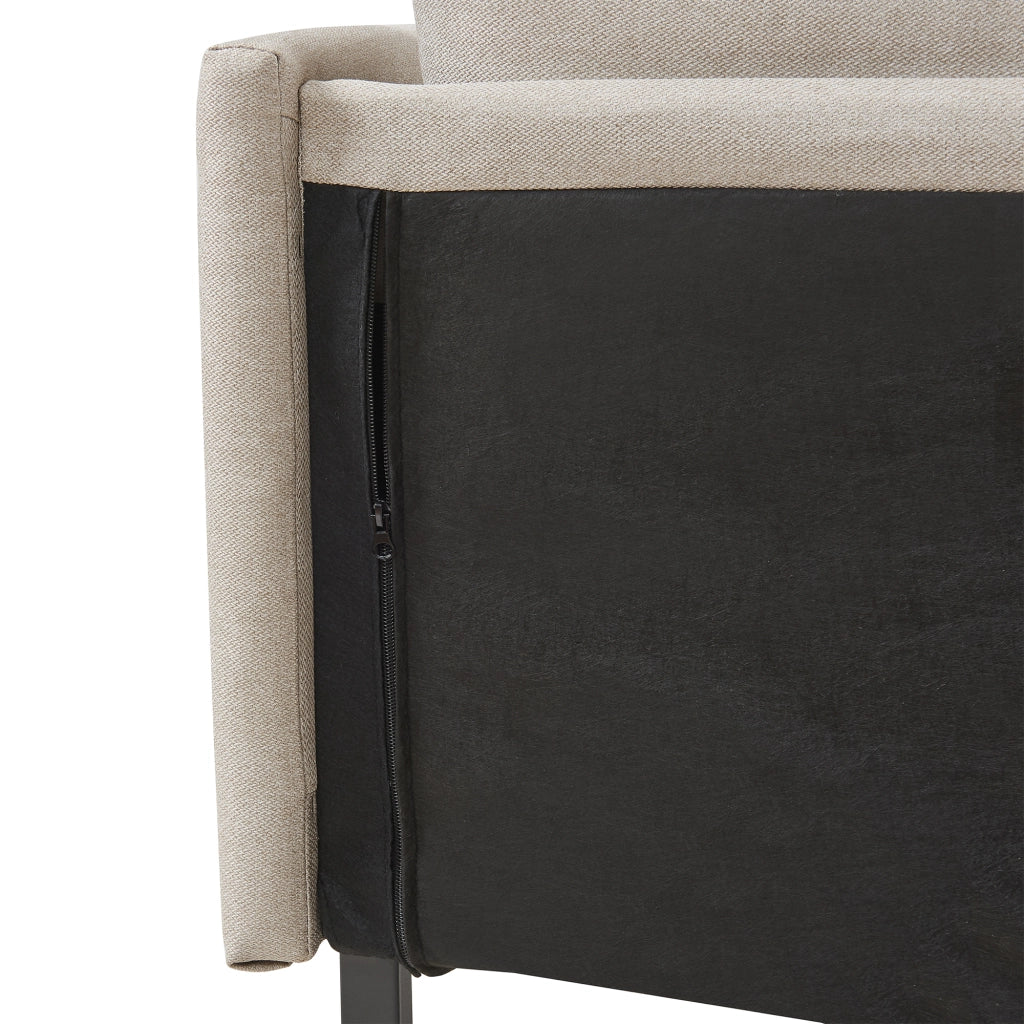 Divano a 2 Posti Kamar Imbottito con Cuscini - Beige [en.casa]