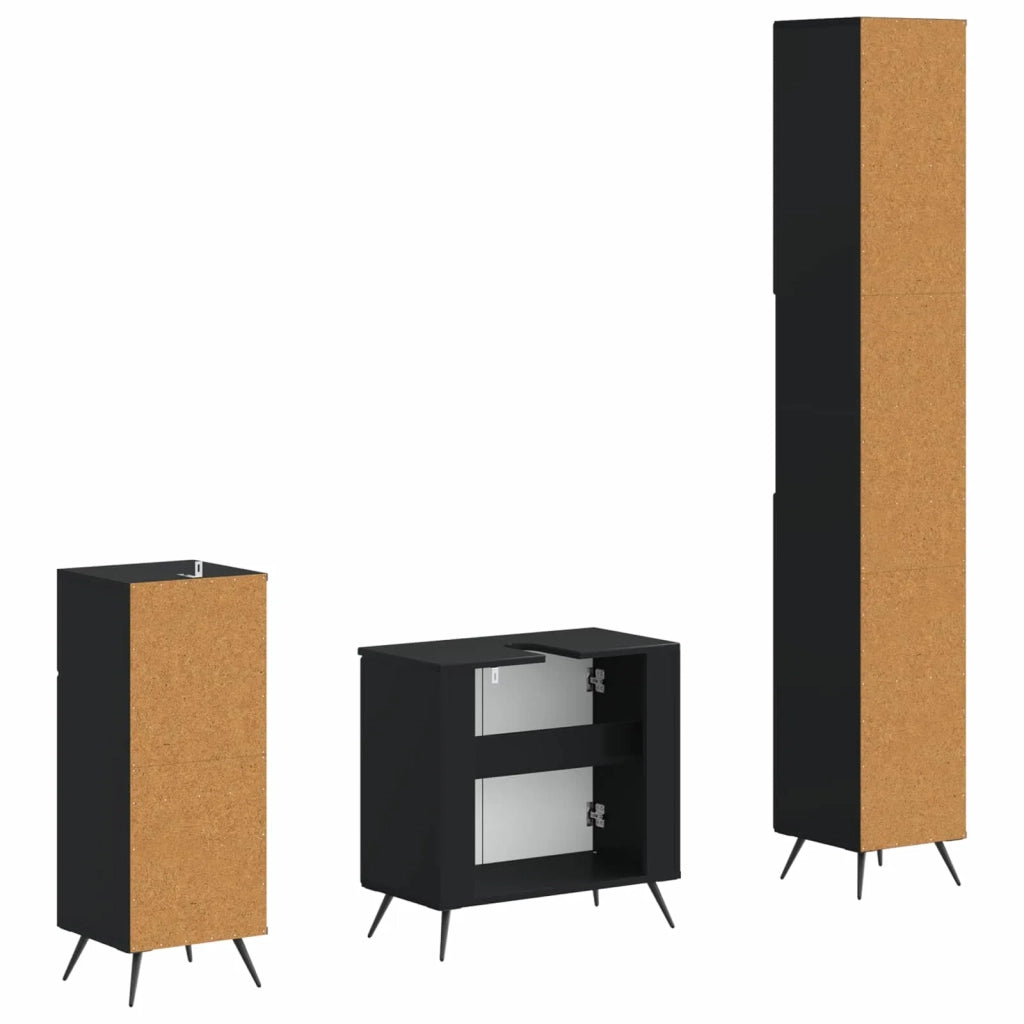 Set di armadietti da bagno in 3 pezzi BREDA 3417883