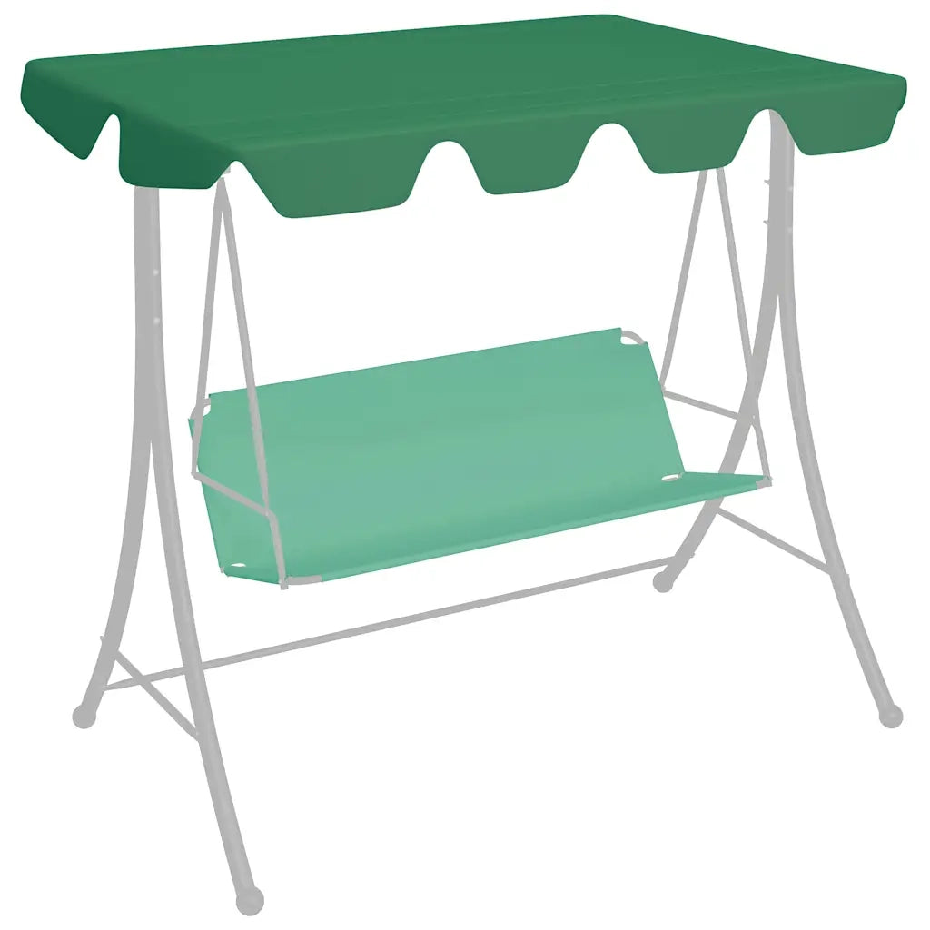 Baldacchino per Dondolo Giardino Verde 188/168x145/110 cm 312088