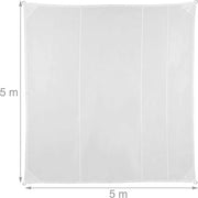 Ombrellone acqua e sole resistente, UV resistente / per terrazza, balcone / parasole 5 x 5 m